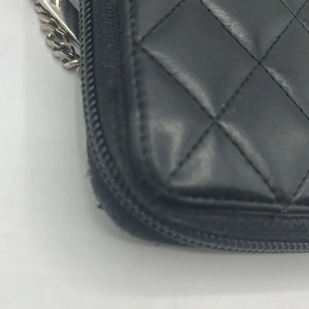 Chanel Cambon Qulted Zip Around Wallet - Picture 11 of 16